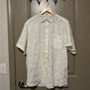 Tommy Bahama Men's Light Cream Button Down Shirt
